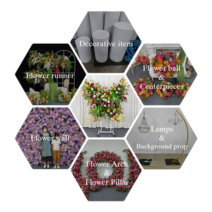Arco de Flores Artificiales Colorido con Mariposas, Soporte Floral Artificial Móvil con Ruedas Giratorias para Decoración de Bodas - Product Image 3