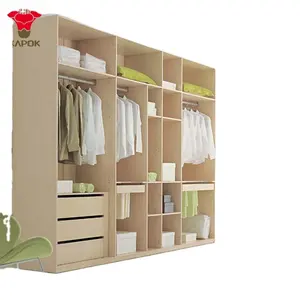 Panneau de trois <span class=keywords><strong>portes</strong></span> en bois, acier ou fer, personnalisé, porte coulissante en contreplaqué, placard, <span class=keywords><strong>armoire</strong></span> - Product Image 1