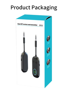 BR08 Ricevitore e trasmettitore audio <span class=keywords><strong>Bluetooth</strong></span> wireless 2 in 1 per aereo, supporta 2 dispositivi - Product Image 6