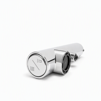 Tête de rechange universelle pour robinet de cuisine à double jet en nickel brossé
