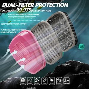 Cglx ตัวกรองอนุภาคสำหรับเปลี่ยนคู่1คู่เครื่องช่วยหายใจตลับ60921สำหรับครึ่งใบหน้า6000ชุด <span class=keywords><strong>FF</strong></span>-400 7000 - Product Image 2