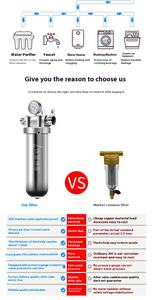 Offre Spéciale <span class=keywords><strong>purificateur</strong></span> d'eau avant à boucle en acier inoxydable de 10 tonnes système de filtre chaud et froid ménage à haut débit pour une utilisation en extérieur - Product Image 5