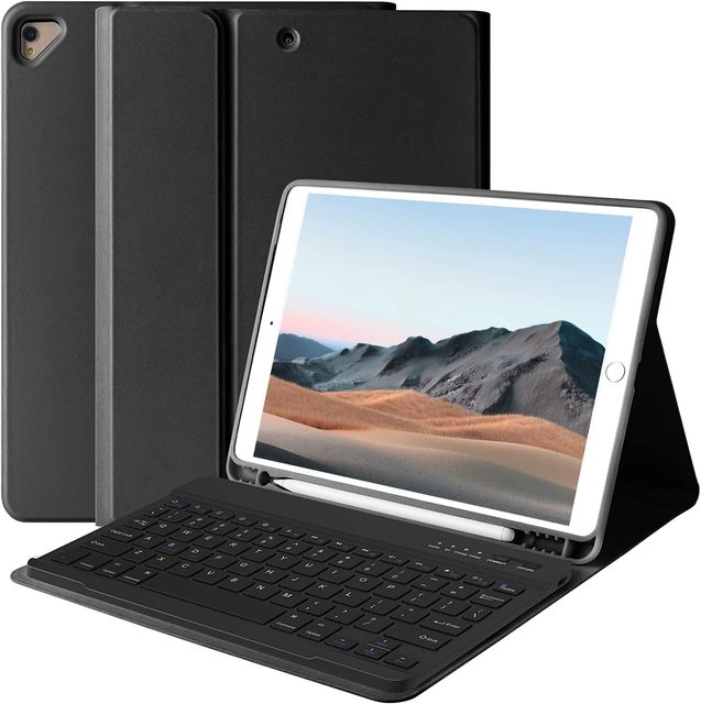 Magnetic Detachable Keyboard Case for iPad Air 3rd Gen 10.5 Inch (2019) & iPad Pro 10.5" (2017) & iPad 9th/8th/7th 10.2''