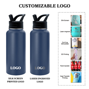 Flacon sous vide à double paroi avec logo personnalisé, bouteille d'eau isolée en acier inoxydable 18oz 20oz 32oz 40oz, vente en gros d'usine - Product Image 3