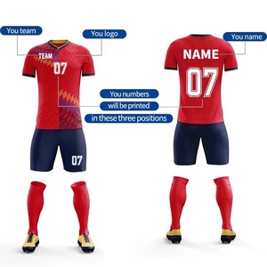 Vêtements de football de qualité supérieure personnalisés très vendus conception personnalisée t-shirt de sublimation maillots de football - Product Image 2