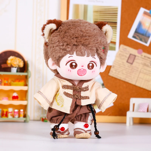 20Cm Búp Bê Trang Phục Phụ Kiện Cổ Trung Quốc Phong Cách 4-Mảnh Thiết Lập Quần Áo Cho Ăn Mặc <span class=keywords><strong>Mini</strong></span> Pluah Búp Bê Đẹp Trai Quần Áo - Product Image 5