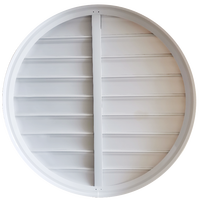 Volet de ventilation anti-ouragan en PVC pour système CVC d'hôtel, persienne à gravité avec ouverture verticale pour conteneurs
