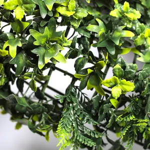 卸売緑植物花庭結婚式の装飾人工植物壁芝生壁部屋用