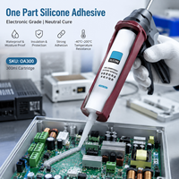 Silicone électronique stable de 300 ml, anti-affaissement, pour le remplissage de joints et l'amortissement, silicone élastique pour équipements de télécommunications, silicone flexible