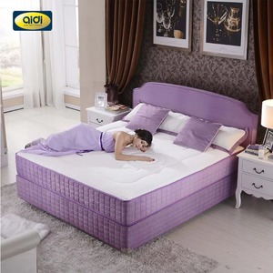 Matelas AIDI OEM/ODM 12 pouces en tissu, taille King, couleur violet, ressorts ensachés Bonnell, mousse à mémoire de forme hybride en gel - Product Image 4