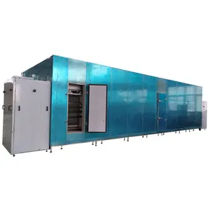 TCA 100-3000kgh Industri Sayuran dan Buah-buahan Iqf Tunnel Freezer Harga CE Sus 304 Tunnel Freezer