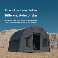 Tente gonflable anti-moustiques avec fenêtre, en Oxford, portable, quatre saisons, résistante aux UV, imperméable, installation rapide pour le camping en plein air