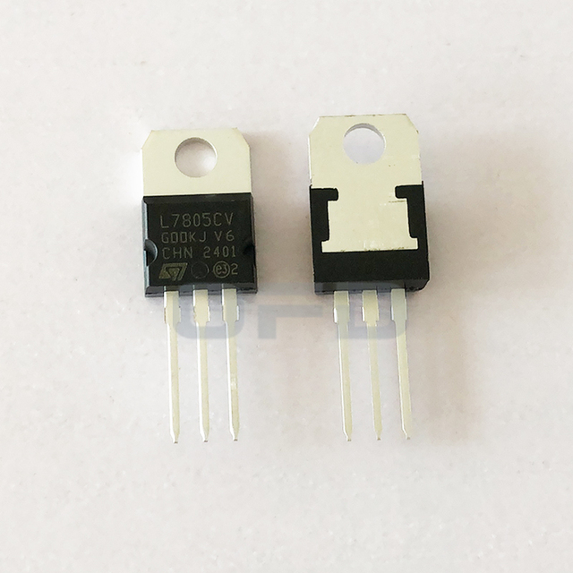 L7805CV TO-220 Voltage Regulators Through Hole L78 Series 3-Terminal Positive Voltage Regulator ICs L7805CV