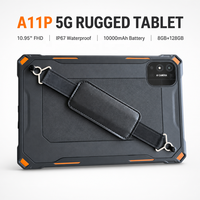 Tablet Android 14 Tangguh A11P 10,95 Inci dengan 5G, RAM 8GB, Penyimpanan 128GB, NFC, dan Pemindai Barcode 2D Industri Opsional