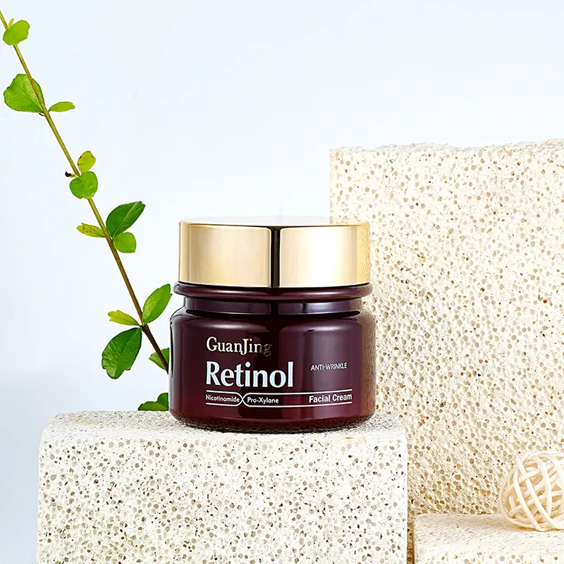 GuanJing retinol creme facial anti rugas hidratante creme hidratante pele creme clareador para a pele negra escura