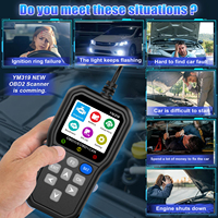 Nuevo lector YM319 herramienta de diagnóstico OBD2 de mano Software de diagnóstico de vehículo esencial para automóviles