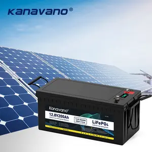 Глубокий цикл 12 В 200ah lifepo4 аккумулятор большой емкости водонепроницаемый Солнечный аккумулятор для домашнего хранения солнечной энергии stytem