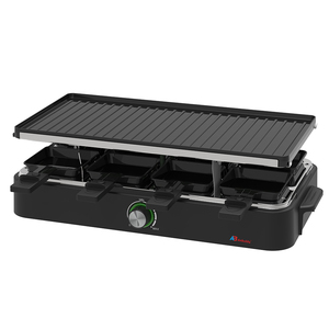 Anbolife 2025 Party Grill Indoor Tabletop <span class=keywords><strong>Raclette</strong></span> Grill Family Small Kitchen Appliance BBQ 8 Person Electric <span class=keywords><strong>Raclette</strong></span> Grill - Product Image 1