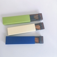 JT OEM Bâtons d'encens personnalisés 100% naturels et biologiques, coffret cadeau avec support en bois intégré, mini tube portable, logo personnalisé