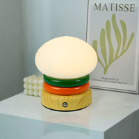 2025 nouveau créatif Hamburger veilleuse humeur Table lampe chevet décoration Protection des yeux veilleuse cadeau pour enfants