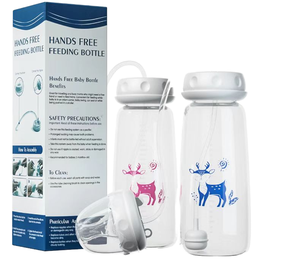 Nouveauté : biberon pour bébé à 360 degrés, sans BPA, en PP, avec impression profilée, pour nourrissons de 0 à 12 mois, mains libres, anti-flatulences - Product Image 3