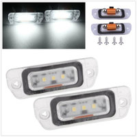 Ampoules LED sans erreur Canbus pour éclairage de plaque d'immatriculation Mercedes Benz W164 X164 W251 ML GL Classe R, blanc