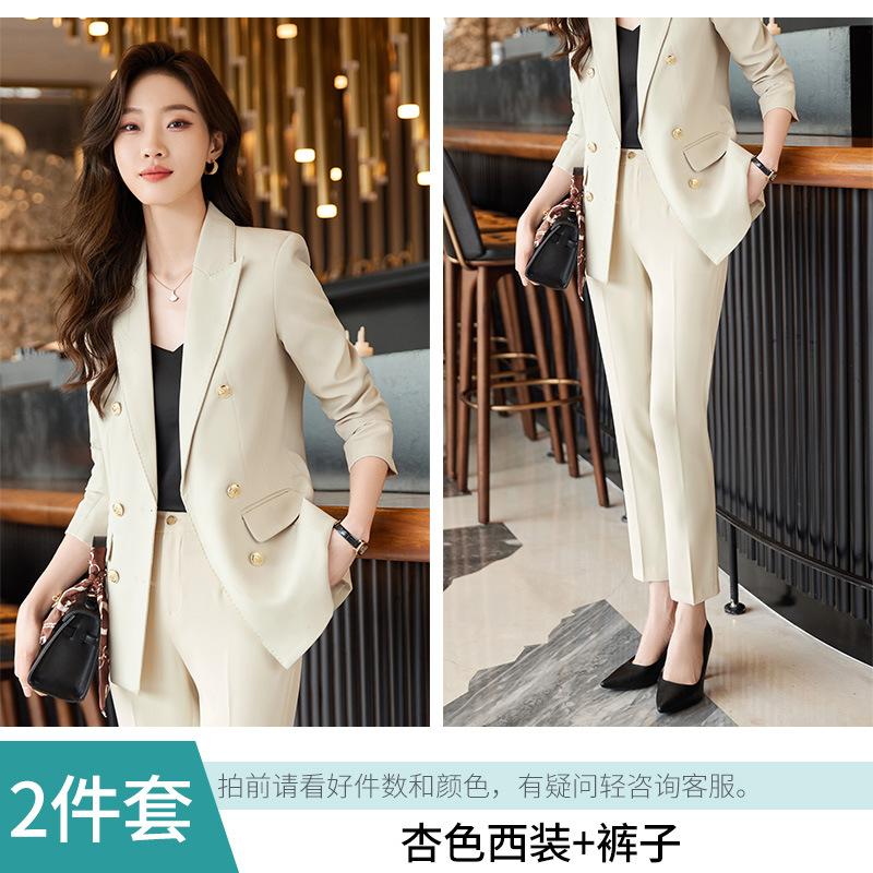 apricot suit pants