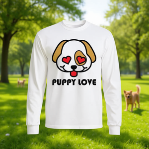 T-shirt à manches longues Puppy Love Dog Heart Eyes - Product Image 3