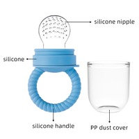 Sucette d'alimentation pour bébé en silicone sans BPA, tétine d'alimentation en silicone de qualité alimentaire pour tout-petits