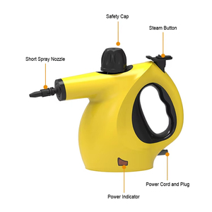 New Design Electric Steam <b>Cleaner</b> 1500W 1800ML Water Tank 4 bar Steam Pressure <b>Plastic</b> Car/RV/Hotel/Garage/Household/Commercial - Product Image 4