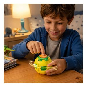 High Value Push Activated Gyro Ball Mechanical Sensory Gadget Handheld Focus Aid Office Travel Gift Wholesale Pack - Product Image 2
