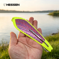 Nouvelle leurre spinner Hessen en forme de V 17g-70g, coloré, pour la pêche à la truite, leurre dur artificiel, pêche en mer, hameçon simple, lancer longue distance, métal
