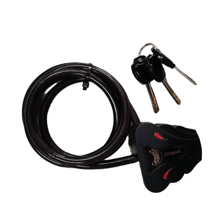 Fasten steel cable Durable Motorcycle Bicycle Anti Theft Security Cable Lock