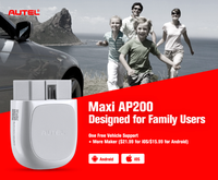 Autel MaxiAP AP200 Diagnósticos de sistemas completos SDK Herramienta de diagnóstico automático Lector de código Universal Inalámbrico OBD2 Escáner de coche