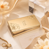 Poudre compacte pressée de luxe OEM, étiquette privée, ultra-fine, maquillage pour le visage métallique