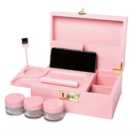 Caja de Madera de Bambú Portátil de Alta Calidad Personalizada con Bandeja de Servicio con Cerradura de Lujo para Fumar