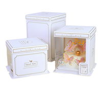Vente en gros Boîte d'emballage de gâteau pliable biodégradable personnalisée pour mariages, fêtes, festivals Boîtes cadeaux en carton alimentaire