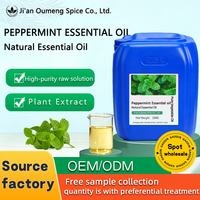 Huile Essentielle de Menthe Poivrée 100% Pure et Naturelle, Distillée à la Vapeur (Mentha Piperita), Vente en Gros Usine pour Cosmétiques et Aromathérapie