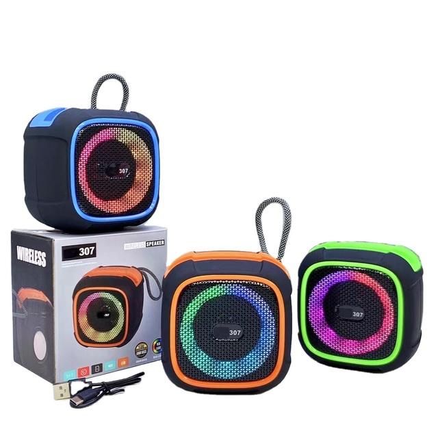 New SY-307 Outdoor Portable Speaker, Portable Subwoofer, Phone Holder, Wireless Blue Tooth Speaker, LED Color Light Wholesale