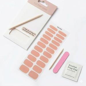 Litchea - Esmaltes de Uñas en Gel Sin Rayos UV, No Tóxicos, Certificados por la CE, Color Rosa Nude, Precurados, Kit de Manicura Completo, 22 Tiras, 11 Tamaños - Product Image 2