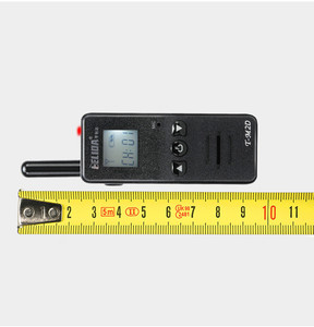Cầm tay đài phát thanh hai cách mini ánh sáng Walkie Talkie Tai nghe không dây 128 kênh UHF với LCD hiển thị PC lập trình 3.7V FCC 50 gam - Product Image 4