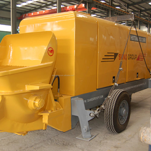 Fábrica de China 20m3 30m3 40m3 60m3 por hora Bombas de hormigón de remolque de motor diésel móvil para construcción Fácil de mover y operar - Product Image 5