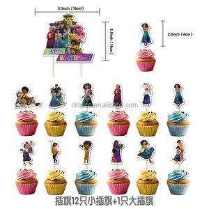 Nice Magic Full House <span class=keywords><strong>Encant</strong></span> Fiesta de cumpleaños Decoración temática Banner Cake Topper Juego de globos de látex - Product Image 2