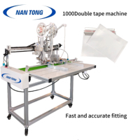 Aplicador de Cinta Doble con Alimentación Automática para la Fabricación de Bolsas de Papel