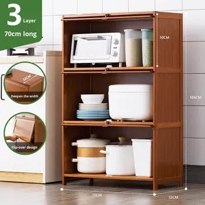 מטבח ביתי מודרני & סלון קיר-רכוב רב תכליתי ארון אבן נירוסטה 2 מגירות 5 + תאים - Product Image 6