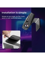 Mini caméra puissante avec vision nocturne et détection de mouvement - Caméra de sécurité portable pour la surveillance à domicile et des véhicules