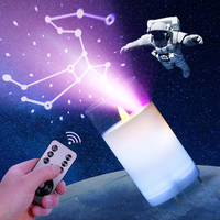 KSWING Offre Spéciale lampe projecteur avec galaxy bougies électriques lampe bougie à projection étoilée