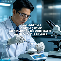 Catégorie comestible de la poudre CAS.No77-92-9 d'acide citrique de monohydrate de régulateurs d'acidité d'additifs