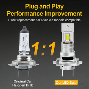 ไฟหน้า LED รุ่น Mini 130W 4500LM <span class=keywords><strong>H7</strong></span> สภาพใหม่ ไฟตัดหมอก LED สำหรับรถยนต์ สีขาว 6000K แรงดันไฟฟ้า 12V ป้องกันน้ำและฝุ่นระดับ IP68 วัสดุโลหะผสมสังกะสี - Product Image 4