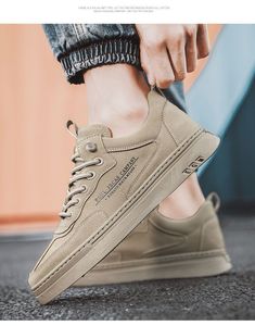 Zapatos de cuero negro de moda, deportivos, casuales, con cordones, para hombre, estilo slip-on, planos, para caminar, los más vendidos. - Product Image 2